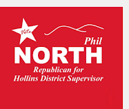 Phil North, Republican for Hollins District Supervisor